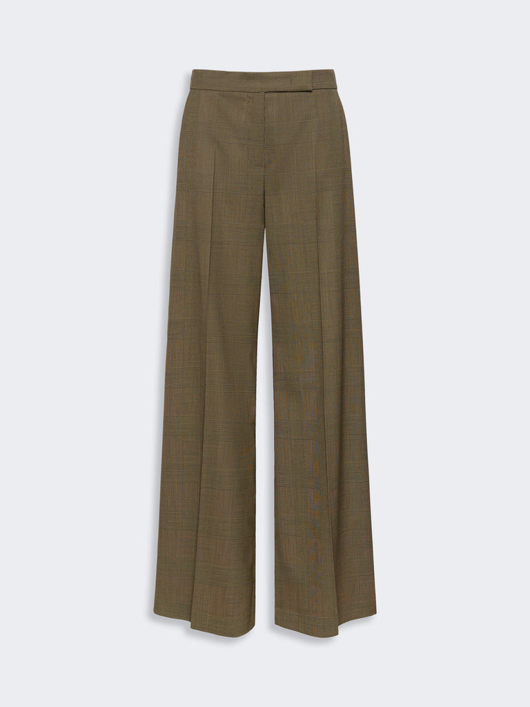 max mara glen plaid wool trousers
