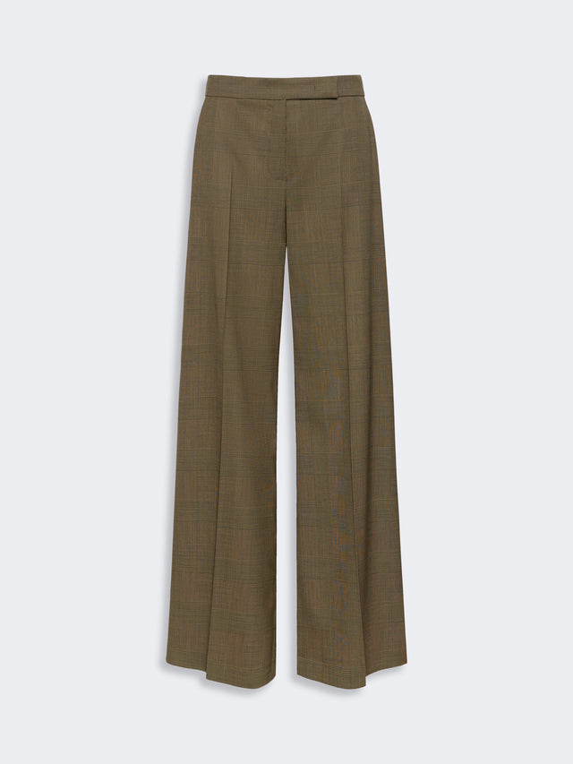 max mara glen plaid wool trousers for women