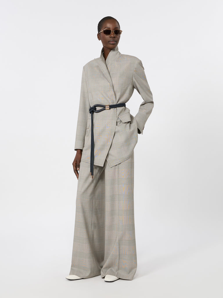 max mara glen plaid wool trousers