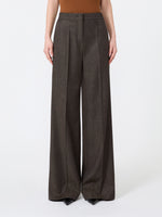 max mara denim-look wool trousers for women