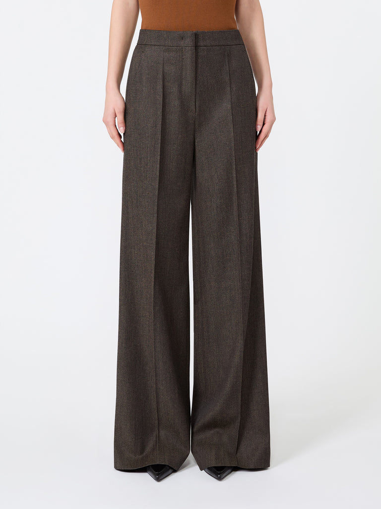 max mara denim-look wool trousers