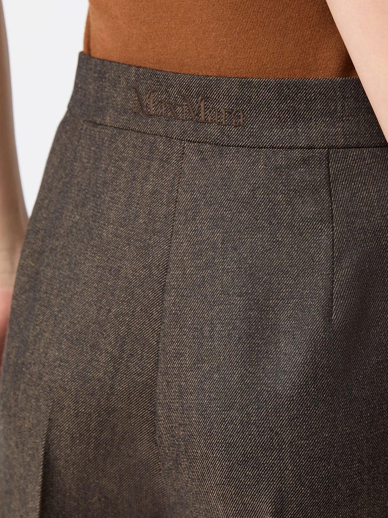 max mara denim-look wool trousers