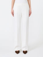 max mara slim-fit wool cloth trousers for women