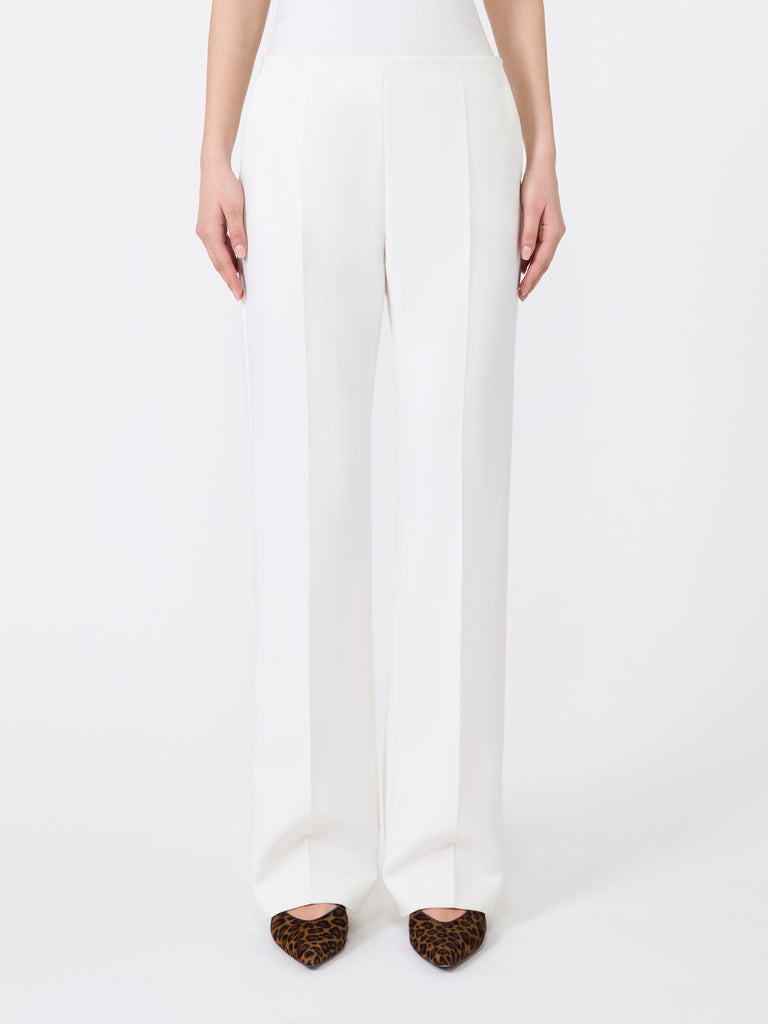 max mara slim-fit wool cloth trousers
