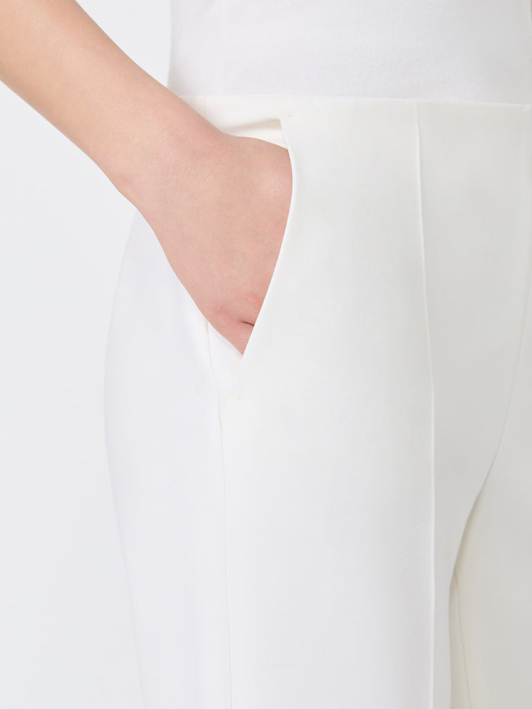 max mara slim-fit wool cloth trousers