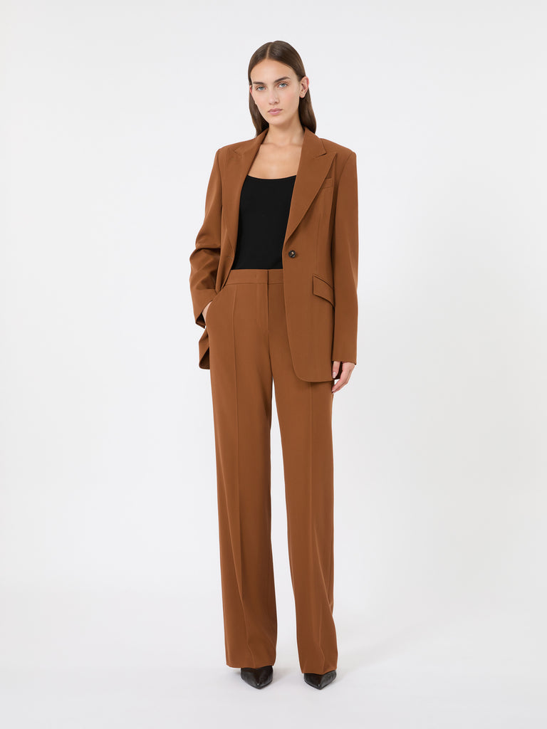 max mara wool gabardine trousers