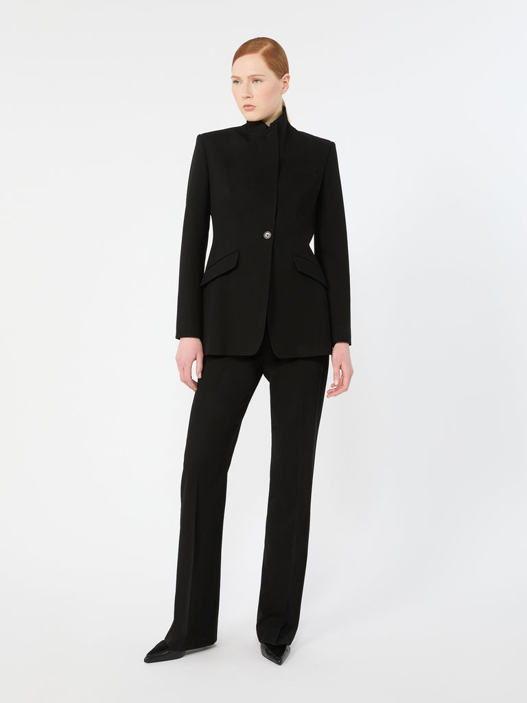 max mara wool gabardine trousers