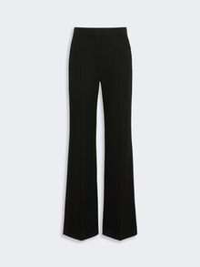 Wool Gabardine Trousers for Women - Black - Max Mara UAE
