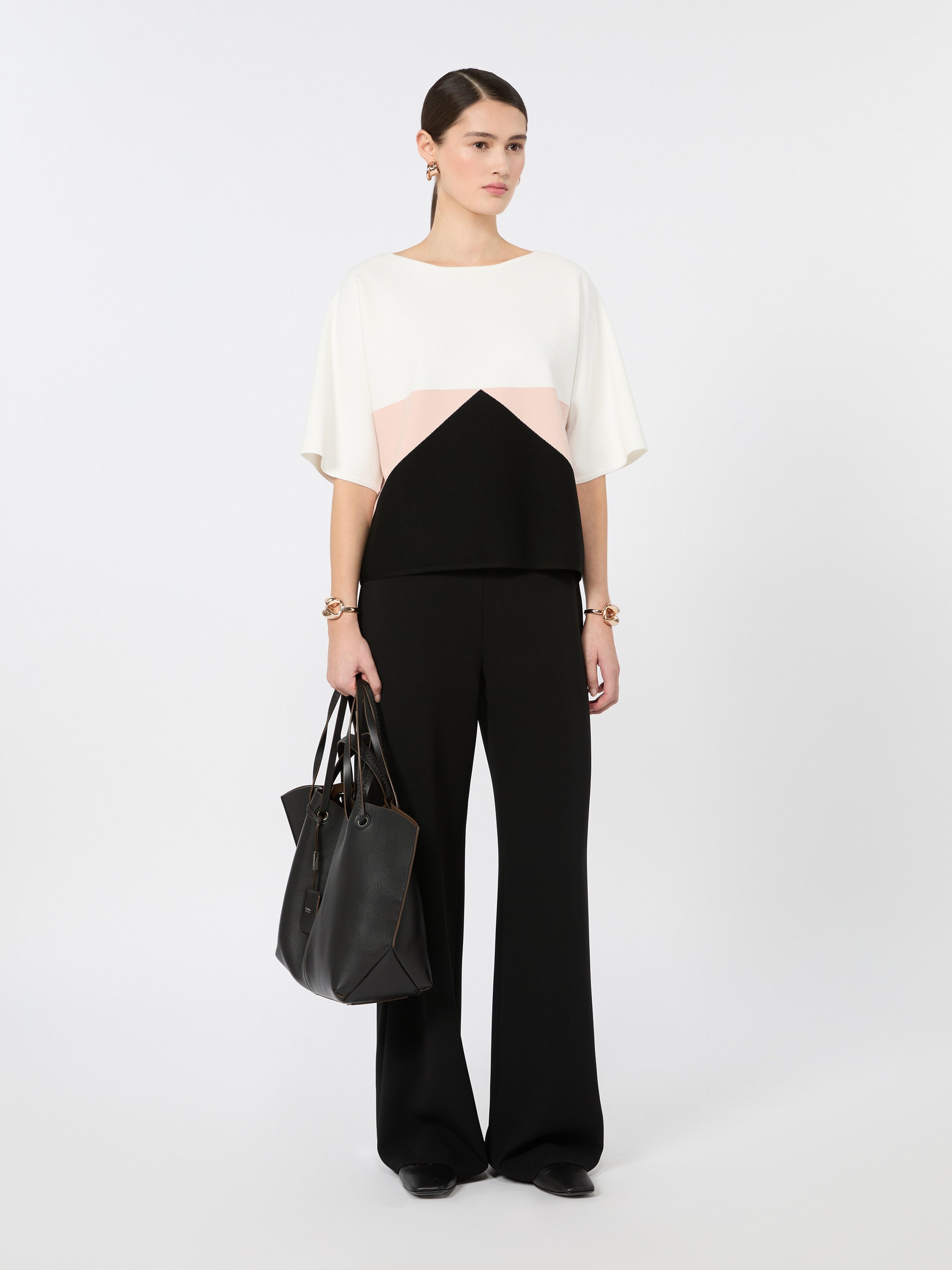 max mara cady wide-leg trousers for women