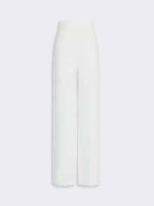 Cady Wide-Leg Trousers for Women - White - Max Mara UAE