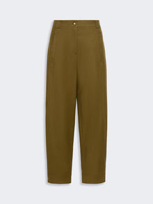 max mara stretch cotton canvas trousers for women