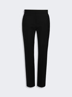 Slim Double Woollen Cloth Trousers for Women - Black - Max Mara UAE
