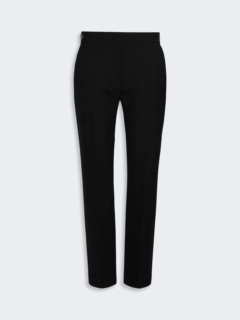 max mara slim double woollen cloth trousers
