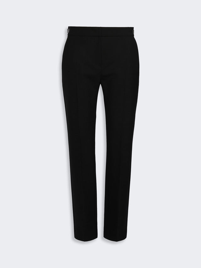 max mara slim double woollen cloth trousers for women