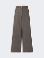 max mara felted wool wide-leg trousers for women