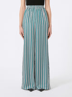 Wide-fit printed silk trousers