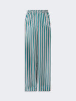 Wide-fit printed silk trousers