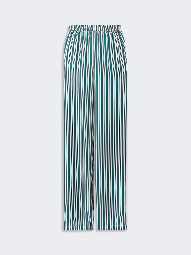 max mara wide-fit printed silk trousers