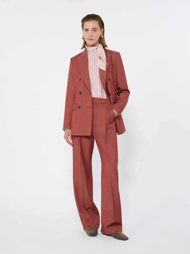max mara wool gabardine trousers for women