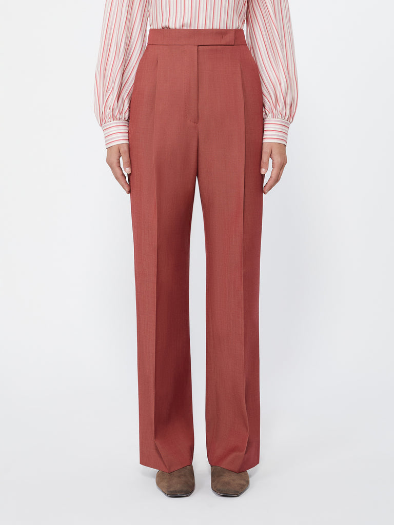 max mara wool gabardine trousers