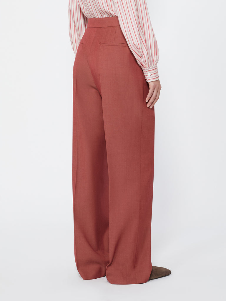 max mara wool gabardine trousers