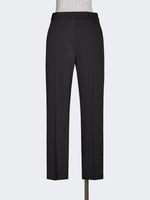 Wool Granite Trousers for Women - Black - Max Mara UAE