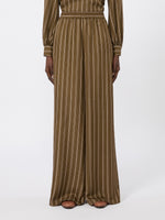 max mara printed silk relaxed trousers for women
