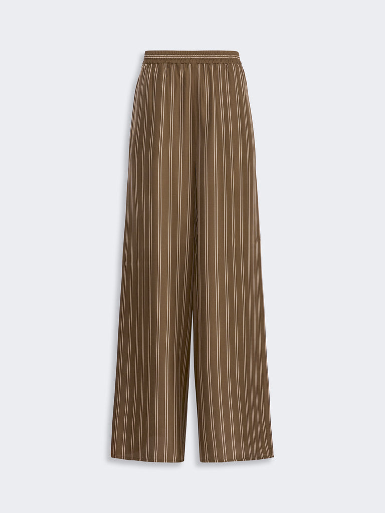 max mara printed silk relaxed trousers