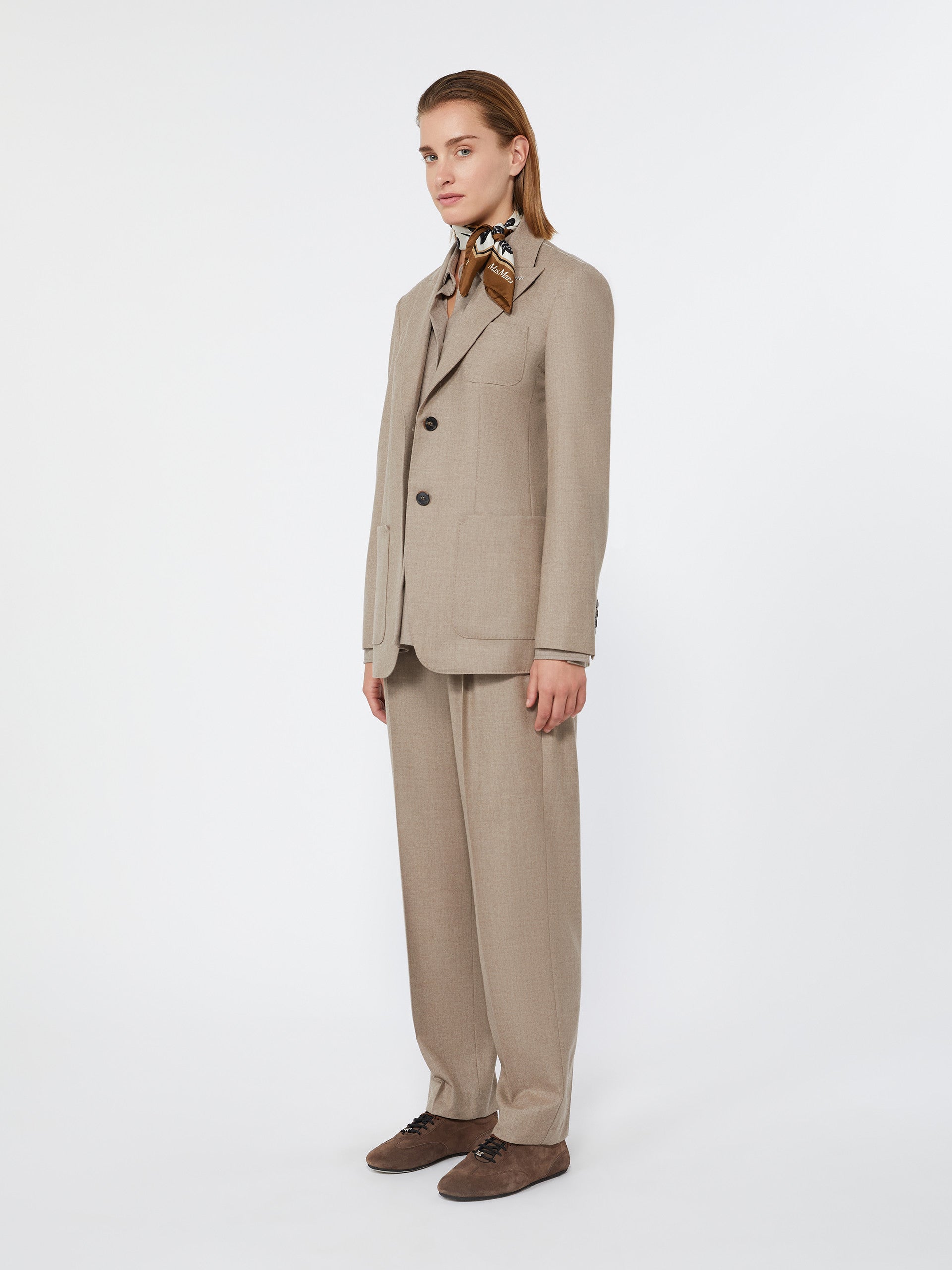 max mara cashmere foule trousers for women
