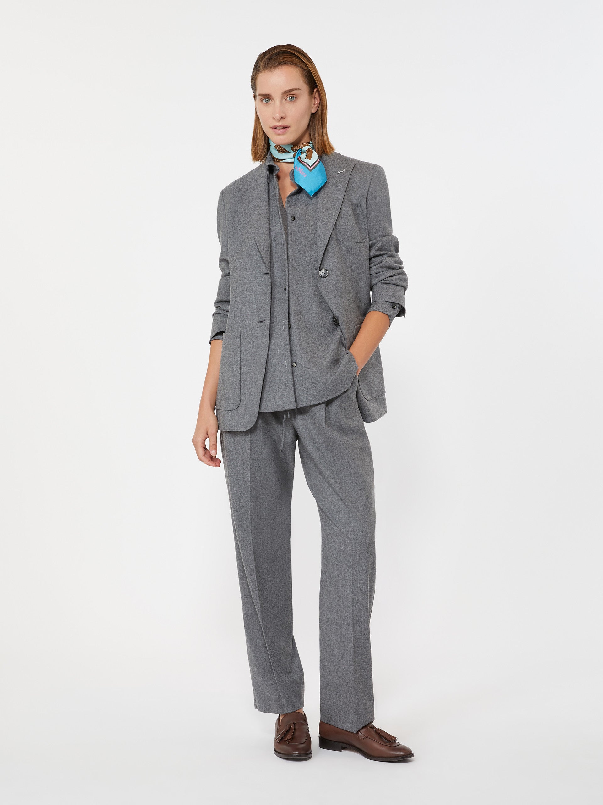 max mara cashmere foule trousers for women