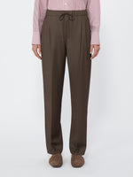 max mara wool gabardine drawstring trousers for women