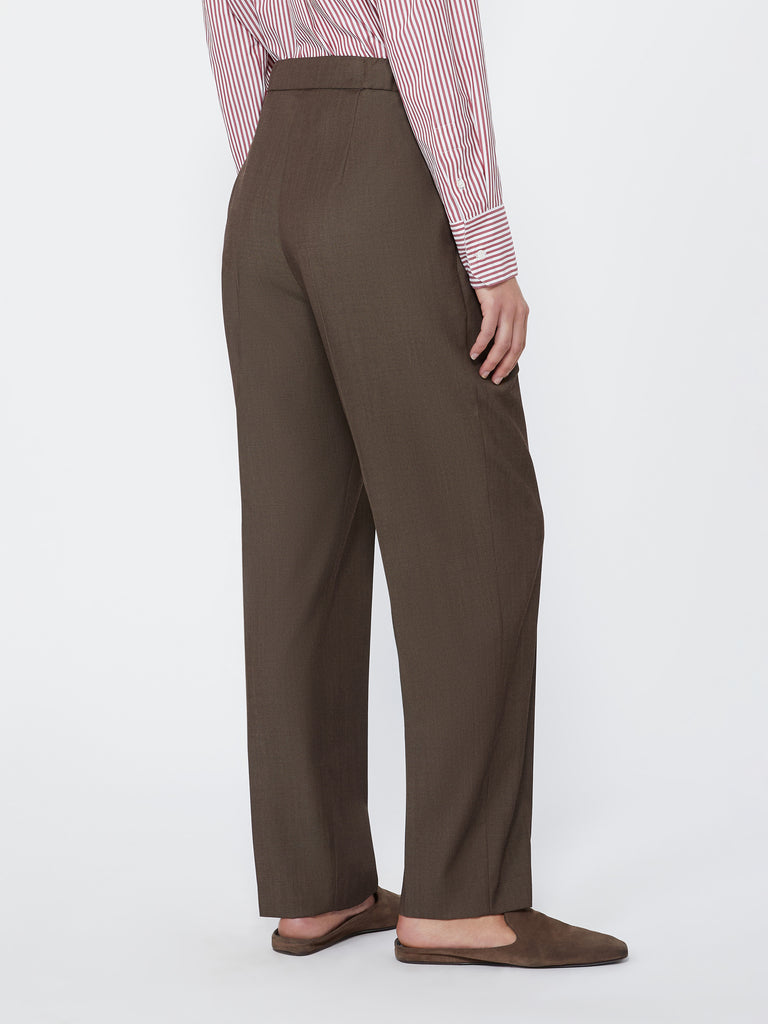 max mara wool gabardine drawstring trousers