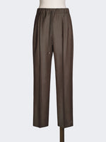 max mara wool gabardine drawstring trousers for women
