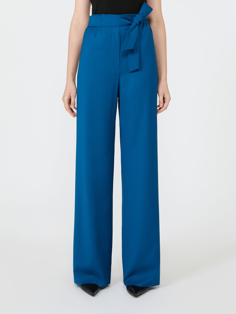 max mara wool trousers with belt