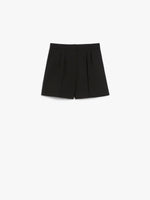 Wool Canvas Shorts for Women - Black - Max Mara UAE