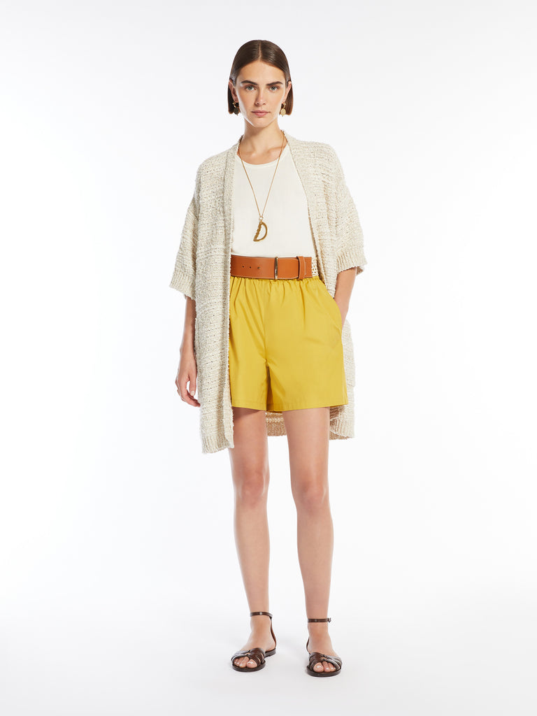 max mara cotton poplin shorts