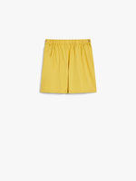Cotton Poplin Shorts for Women - Yellow - Max Mara UAE