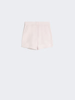 Wool, mohair and silk canvas shorts