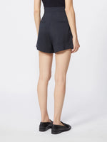 Denim-look cotton shorts