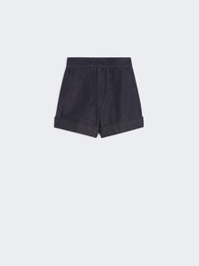 Denim-Look Cotton Shorts for Women - Midnightblue - Max Mara UAE