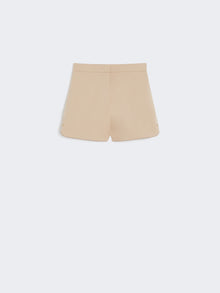 Double-faced cotton canvas shorts