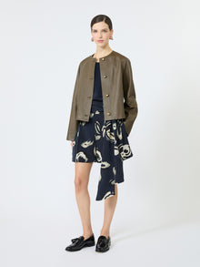 max mara printed silk crepe de chine shorts for women