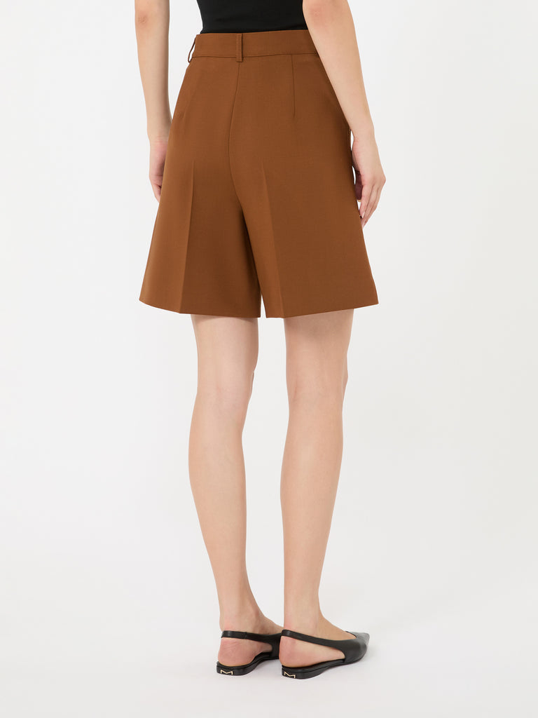 max mara double woollen cloth bermuda shorts