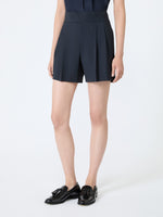 Lightweight Woollen Cloth Shorts for Women - Ultramarine - Max Mara UAE