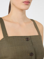 max mara glen plaid wool gilet for women