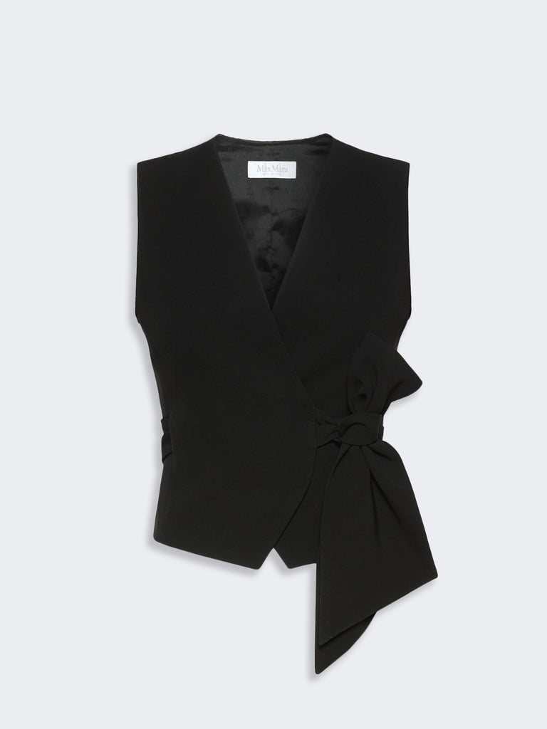 max mara compact cady cropped gilet