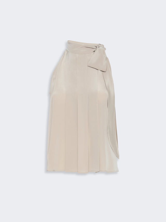 max mara sleeveless crepe de chine top for women