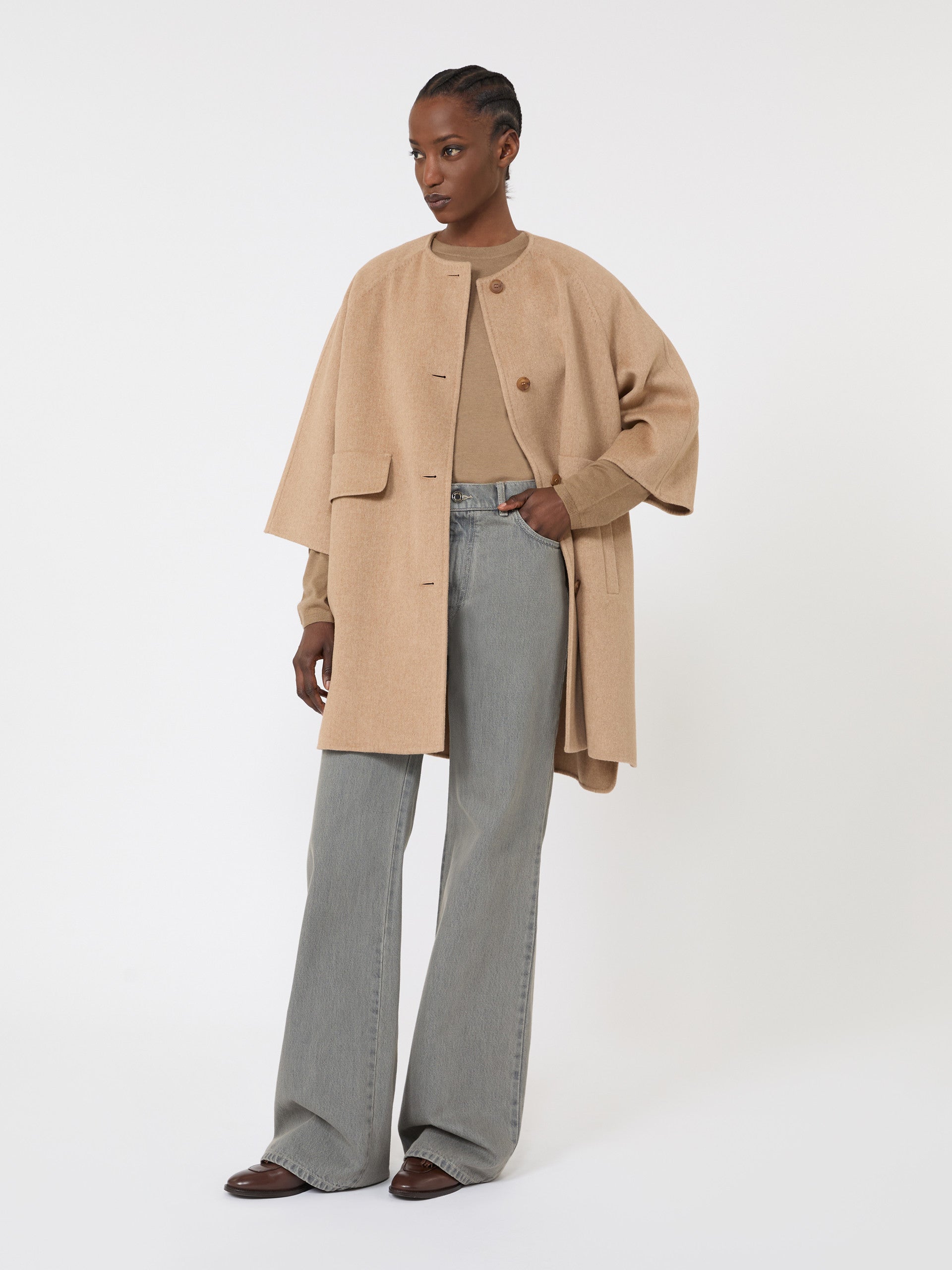 max mara straight-fit denim trousers for women