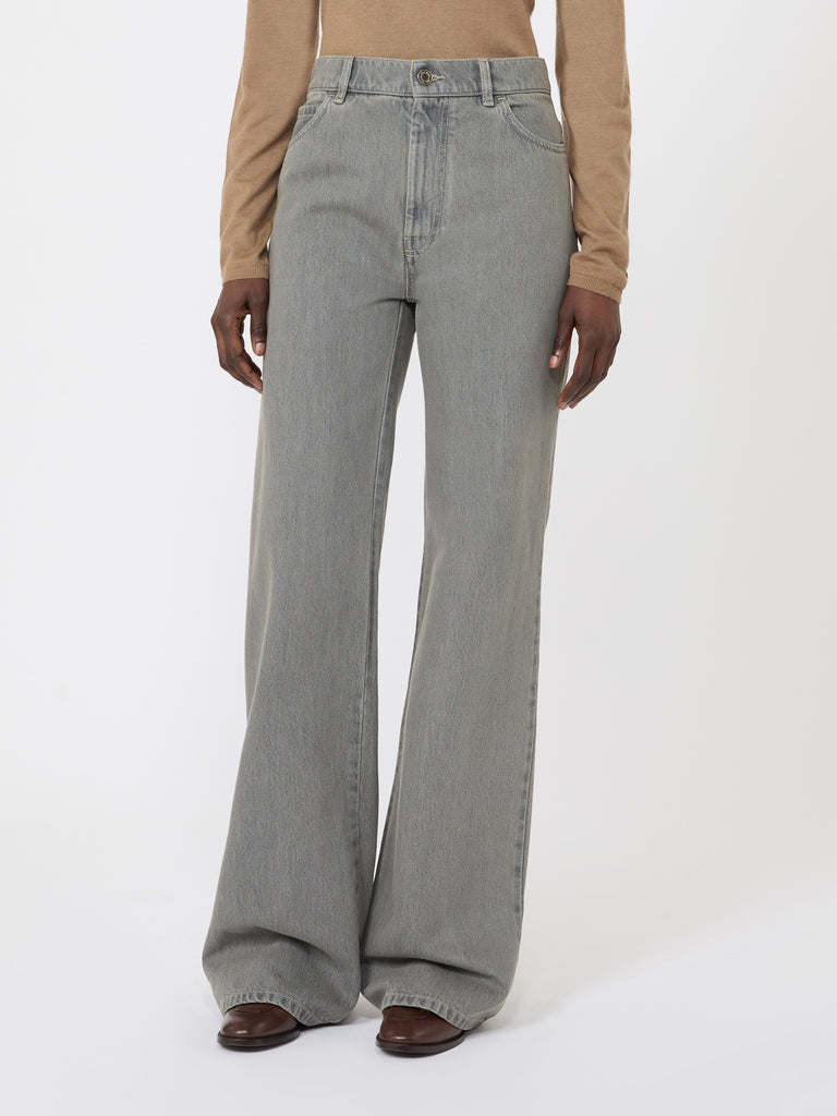 max mara straight-fit denim trousers