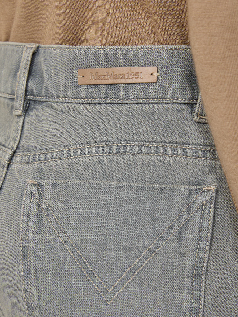 max mara straight-fit denim trousers